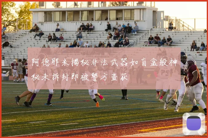阿德耶米揭秘非法武器如盲盒般神秘未拆封即被警方查获